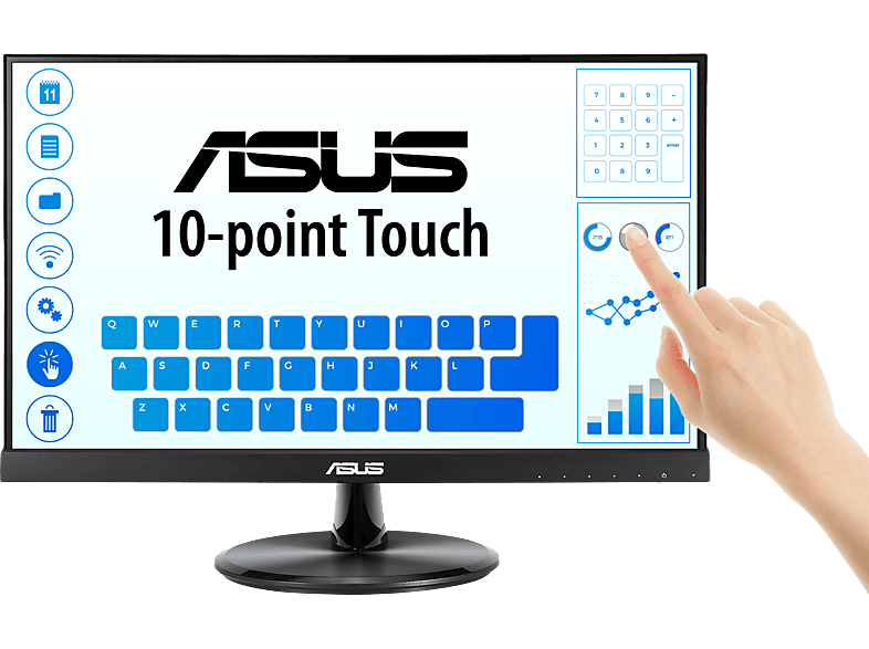 ASUS VT229H 21,5'' Sík FullHD Touch 60 Hz 16:9 IPS LED Érintőkijelzős Monitor