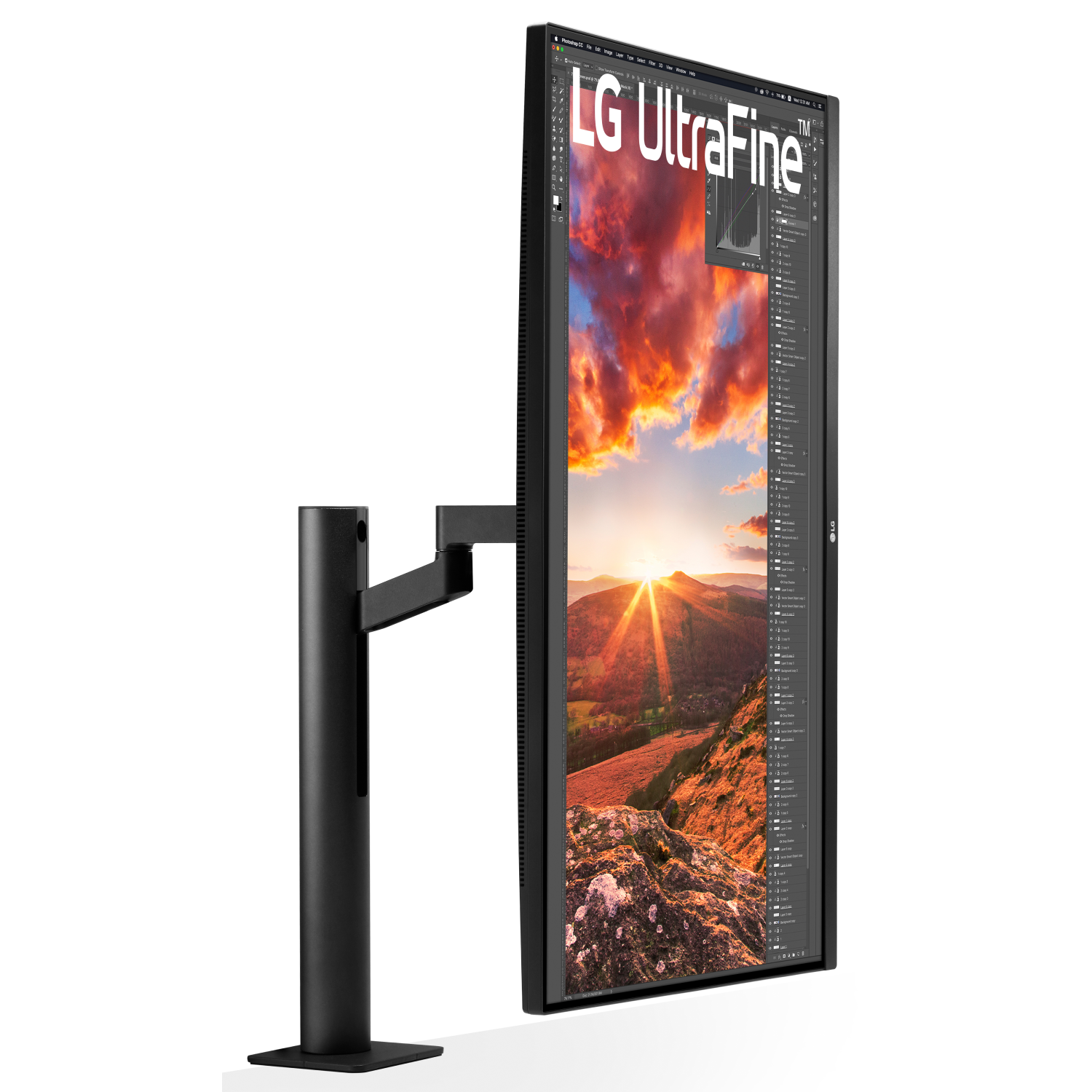 LG 32UN880-B - 31.5 inch - 3840 x 2160 (Ultra HD 4K) - IPS-paneel - in hoogte verstelbaar