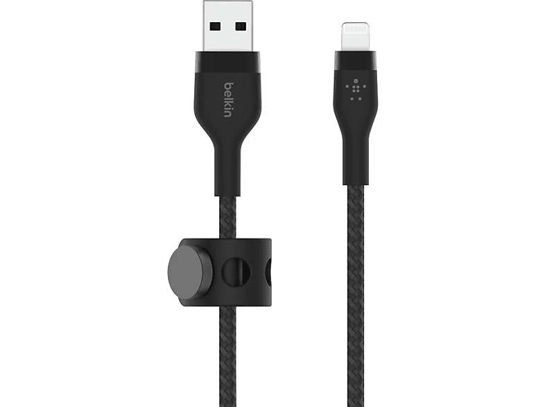 BELKIN Flex USB-A Lightning Kablo Siyah_0