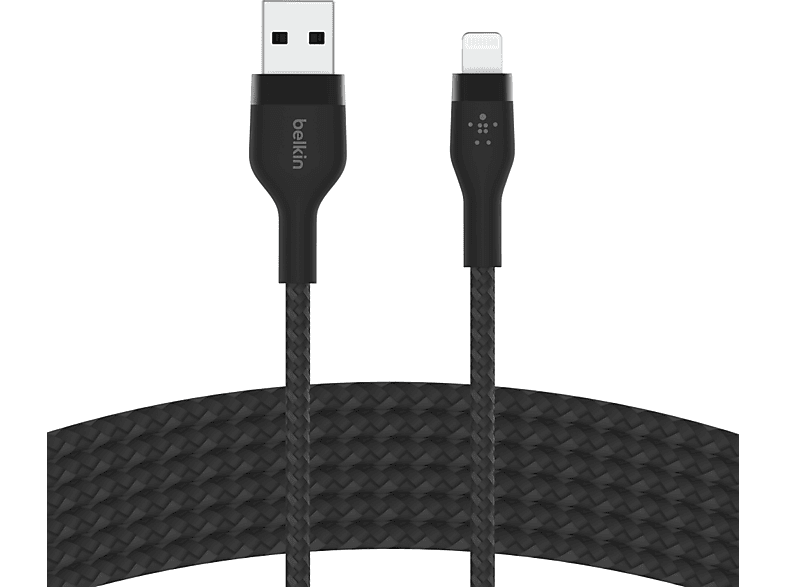 BELKIN Flex USB-A Lightning Kablo Siyah_3