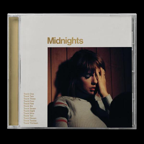 Albumcover mit Frau, Goldtext. Titelliste.