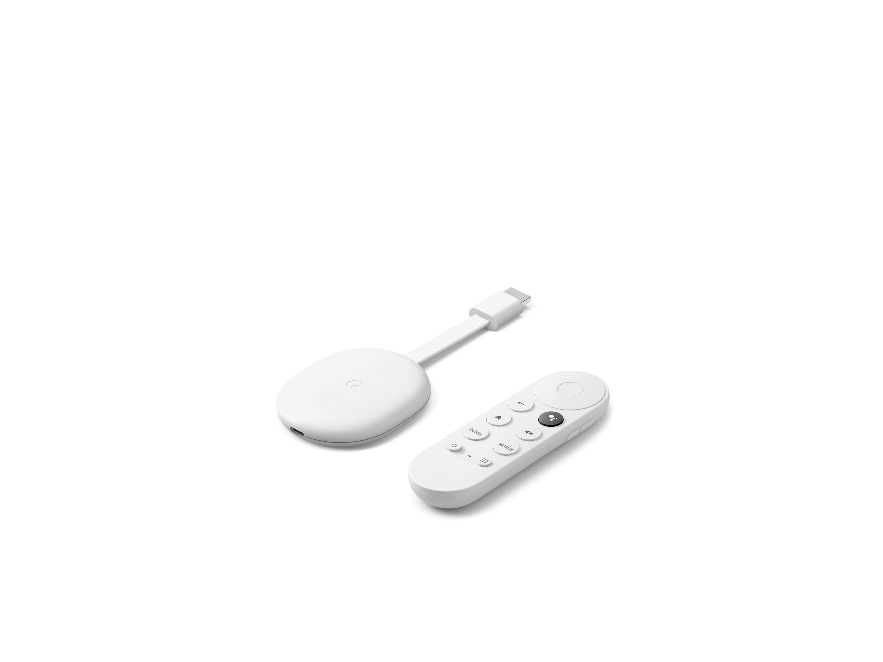 mit Streaming Google GOOGLE Chromecast TV Player, Schnee (HD)
