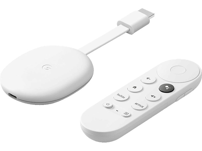 GOOGLE Chromecast mit Google TV (HD) Streaming Player, Schnee