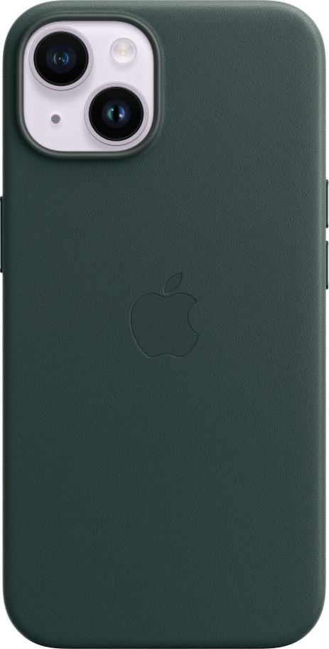 APPLE Cover Leather Magsafe iPhone 14 Forest Green (MPP53ZM/A)