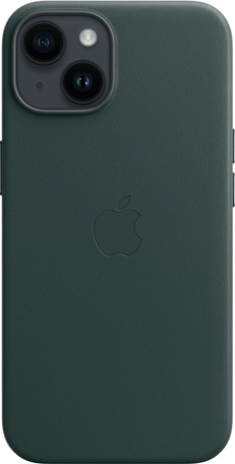 APPLE Cover Leather Magsafe iPhone 14 Forest Green (MPP53ZM/A)