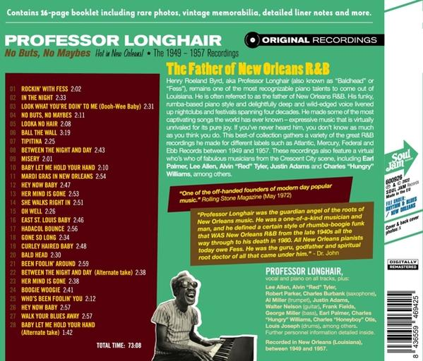 Professor Longhair NO (CD) - MAYBES NO BUTS, 