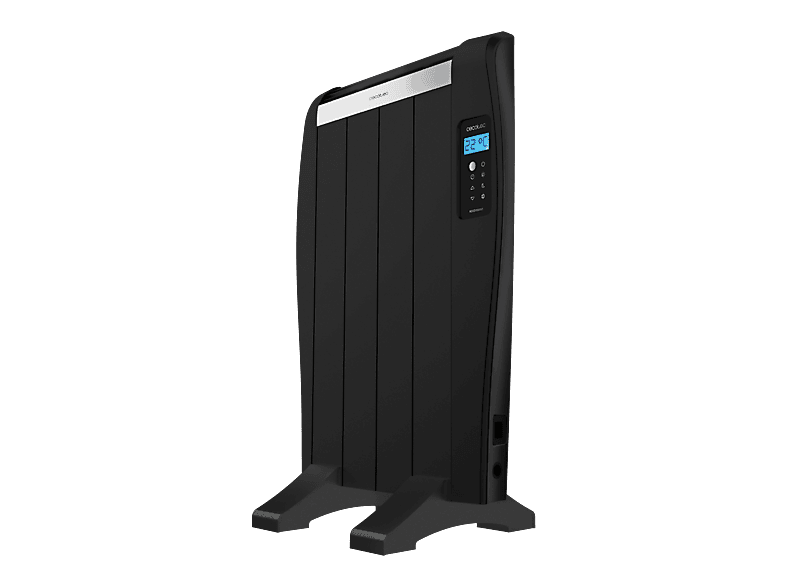 Radiador - Cecotec ReadyWarm 800 Thermal Black, 600 W, 4 Elementos, Mando a distancia, Negro