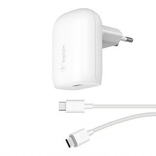 BELKIN BOOSTCHARGE 30 Watt USB-C Wall Charger + USB-C-naar-USB-C-kabel Wit