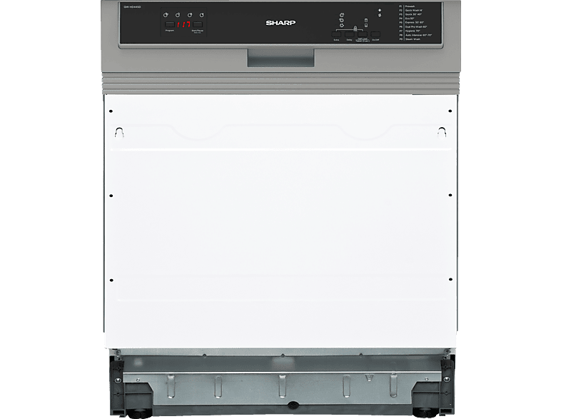 mm dB D) 44 breit, (teilintegrierbar, QW-HD44SD-DE (A), 598 Geschirrspüler SHARP