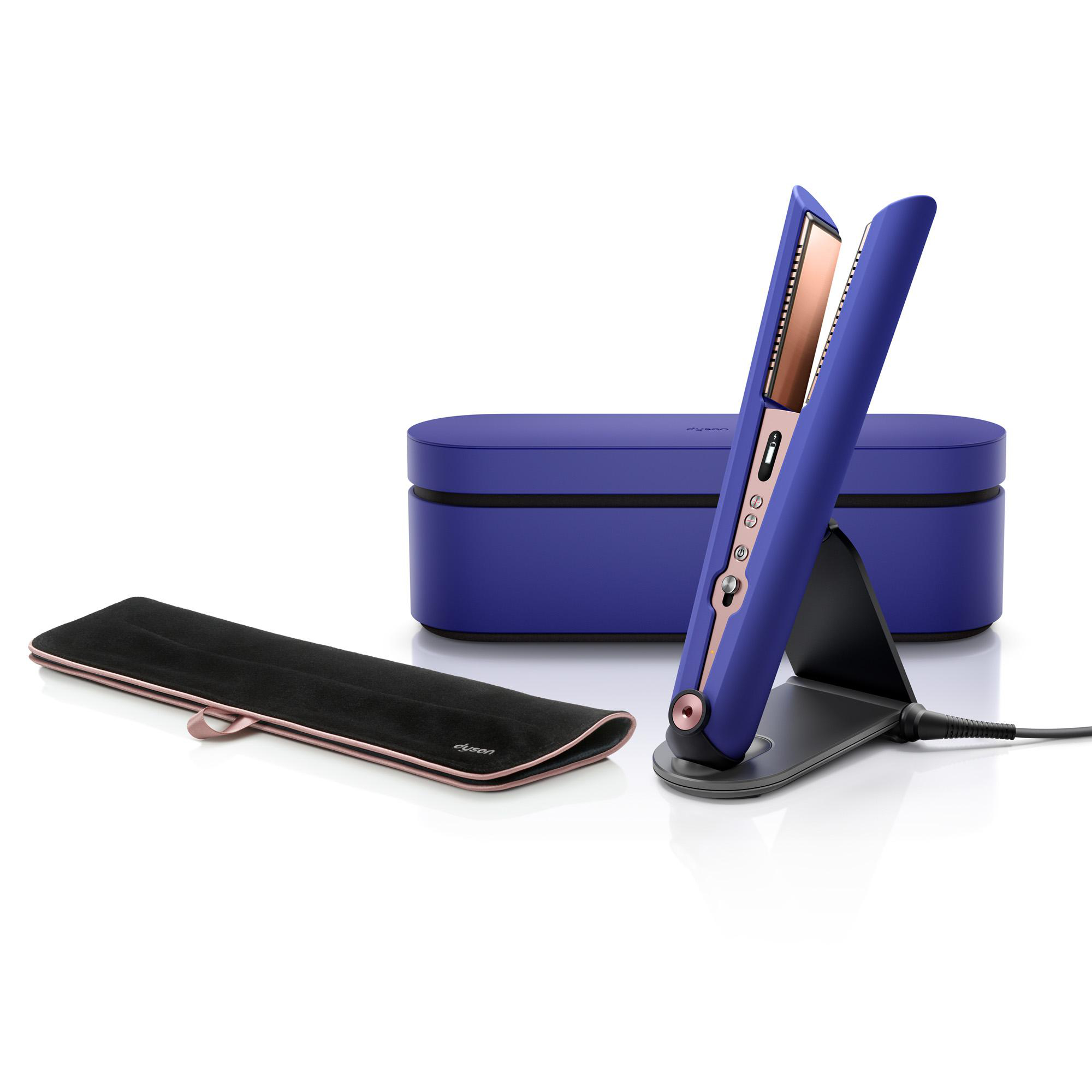 Haarglätter, Kupfer-Mangan Beschichtung: Violettblau/Rosé - Edition Corrale™ DYSON Gifting