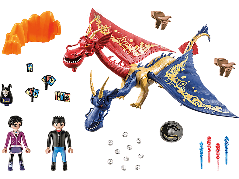 Thumbnail - PLAYMOBIL Dragons: The Nine Realms - Wu & Wei mit Jun Spielset, Mehrfarbig