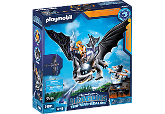 PLAYMOBIL 71081 Dragons: The Nine Realms - Thunder & Tom Spielset, Mehrfarbig