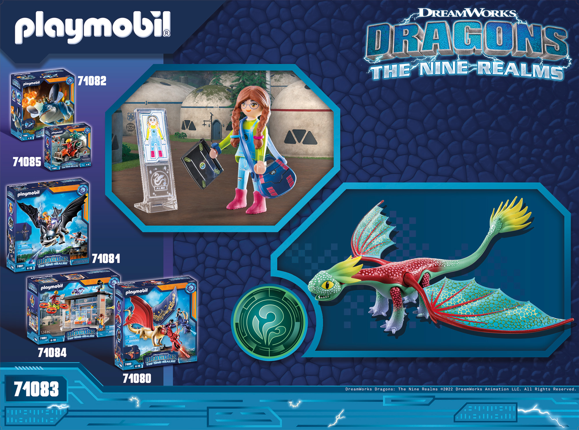 Spielset, Alex Dragons: Nine PLAYMOBIL Realms - Feathers & The Mehrfarbig 71083