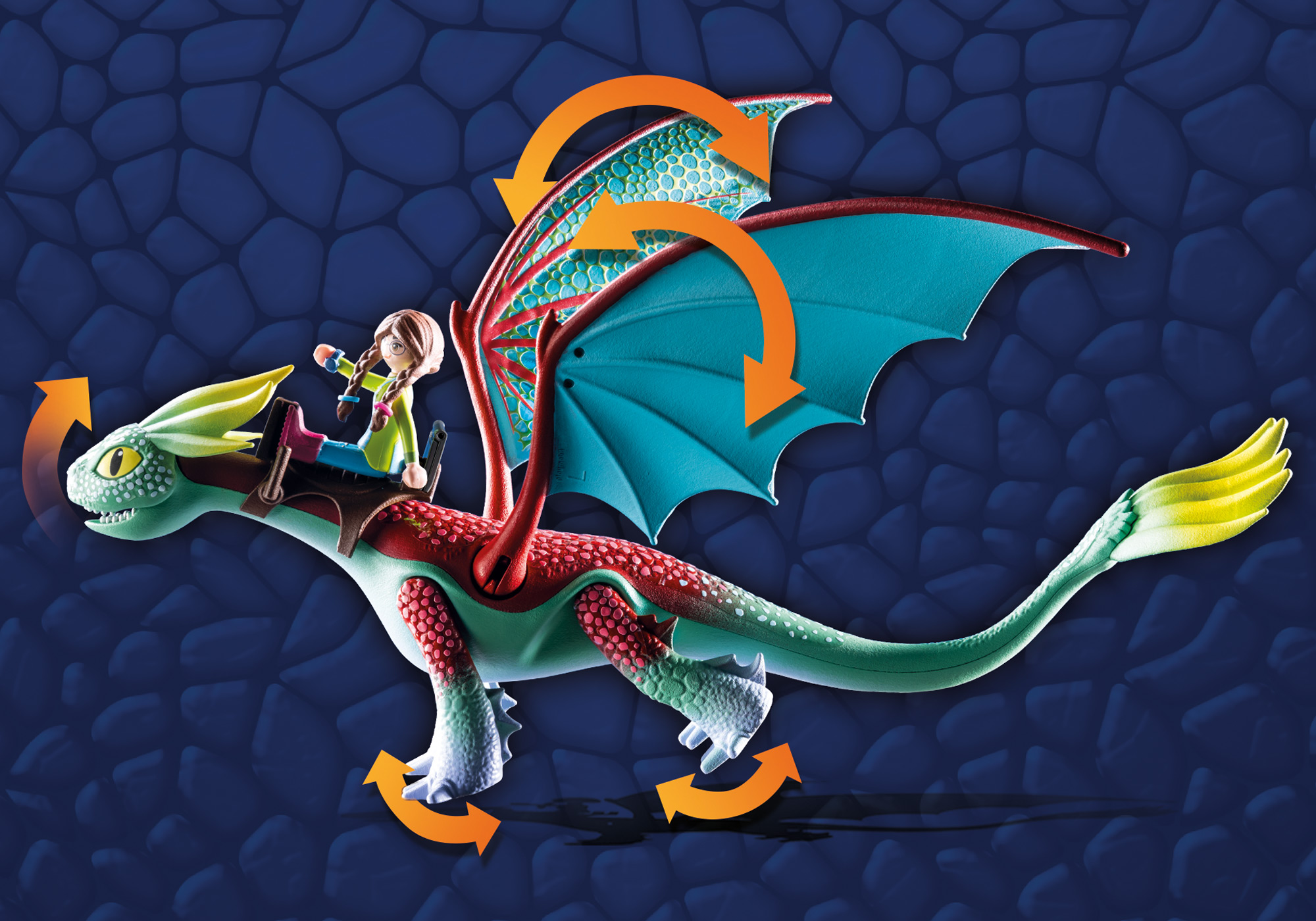 Spielset, The Mehrfarbig Alex Feathers Dragons: PLAYMOBIL Realms 71083 Nine & -
