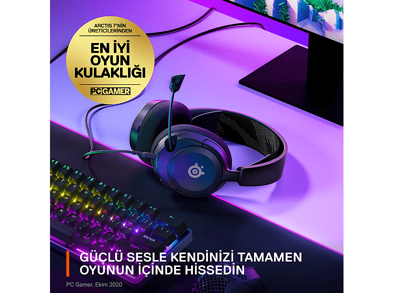 STEELSERIES Arctis Nova 1 Multi-System Oyuncu Kulak Üstü Kulaklık Siyah_2