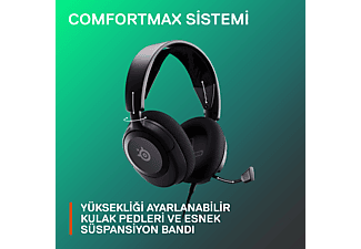 STEELSERIES Arctis Nova 1 Multi-System Oyuncu Kulak Üstü Kulaklık Siyah_6