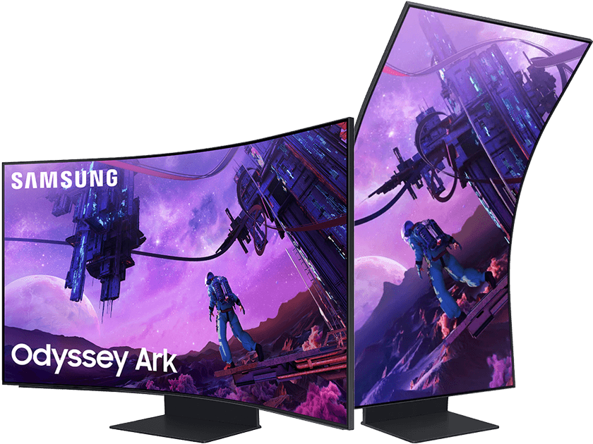 SAMSUNG Odyssey Ark (S55BG970NU) 55 Zoll  QLED 4K  Gaming Monitor  1 ms Reaktionszeit  