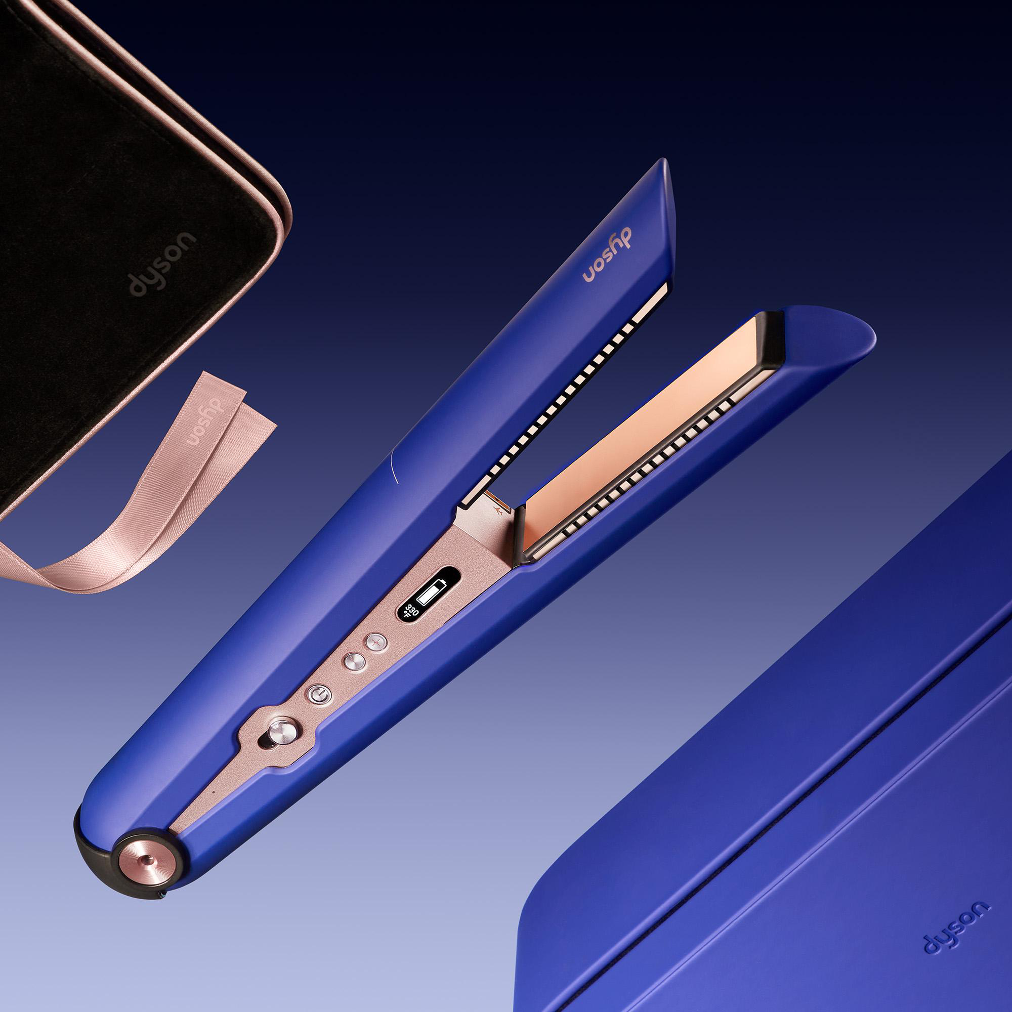 Haarglätter, Kupfer-Mangan Beschichtung: Violettblau/Rosé - Edition Corrale™ DYSON Gifting