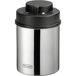 Bote hermético - De'Longhi DLSC063, 1.3 l, Contenedor de granos de café al vacío, Plata/Negro