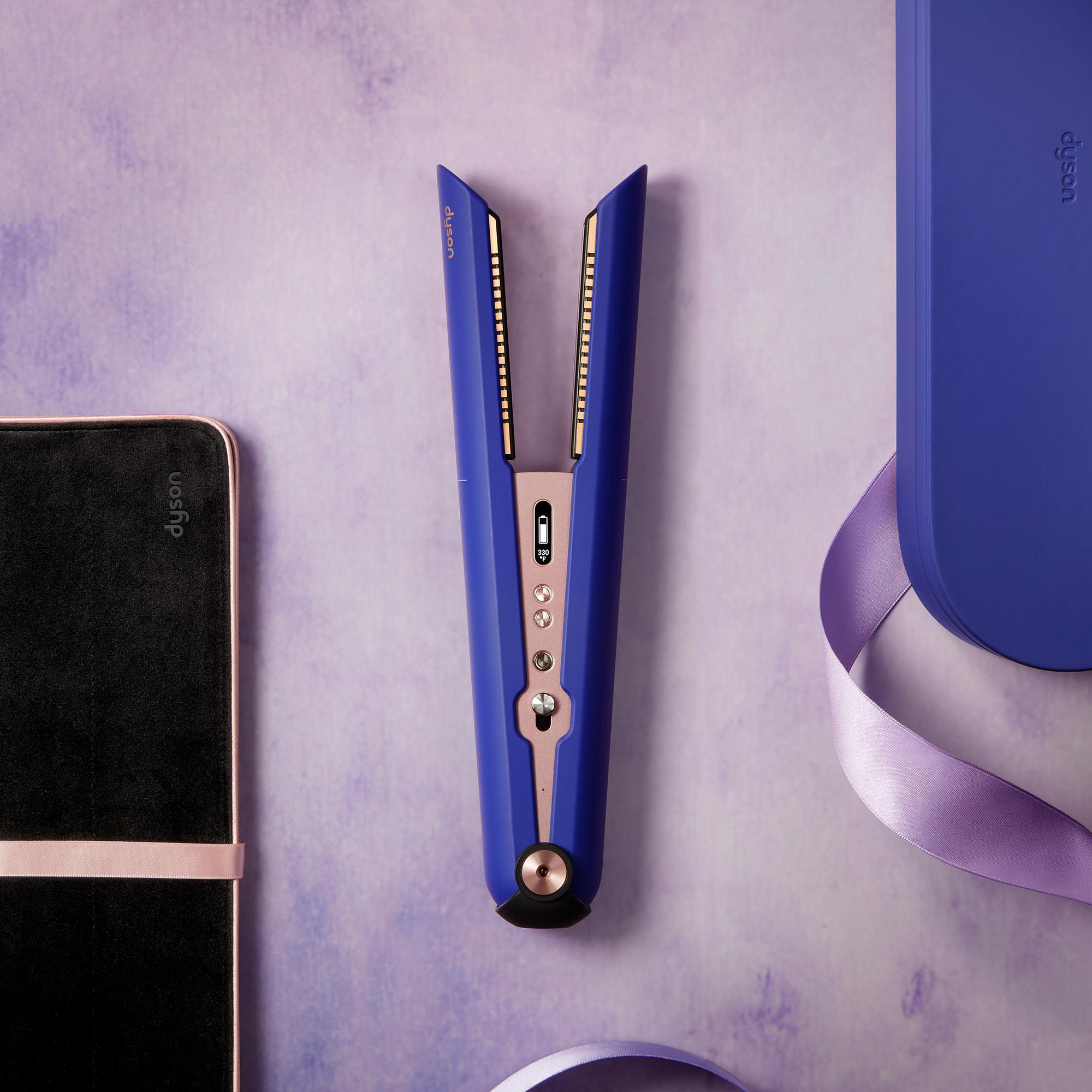 Corrale™ DYSON - Gifting Violettblau/Rosé Haarglätter, Edition Beschichtung: Kupfer-Mangan