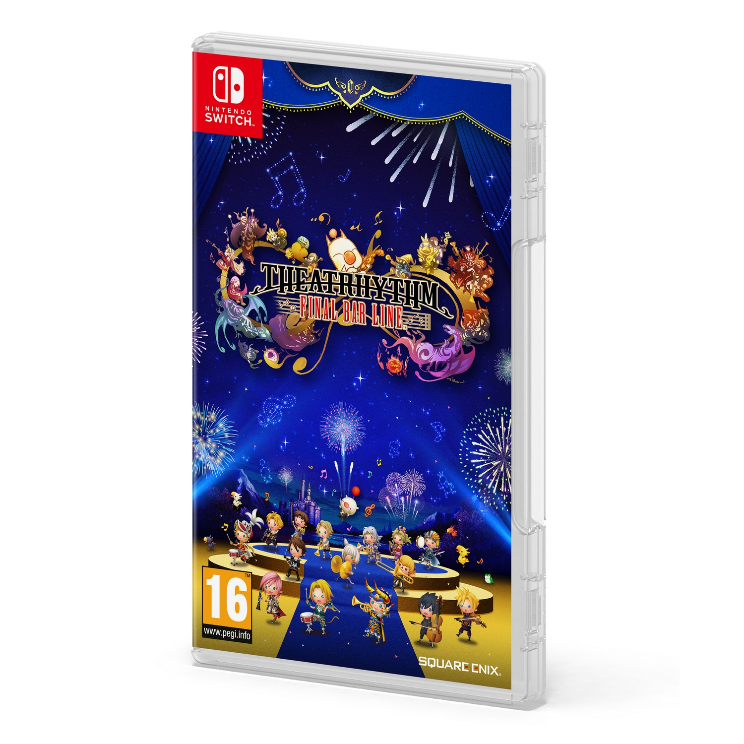 Funda de juego de Nintendo Switch con ilustraciones coloridas.