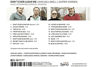 John Helliwell & Jasper Somsen - Don't Ever Leave Me  - (CD)