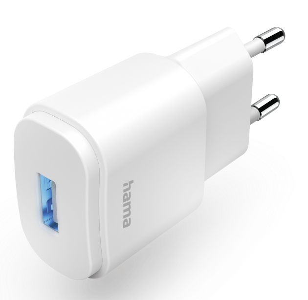 HAMA FIC E3 Hálózati töltő USB-A, 1,2 A, 6W, fehér (201645)
