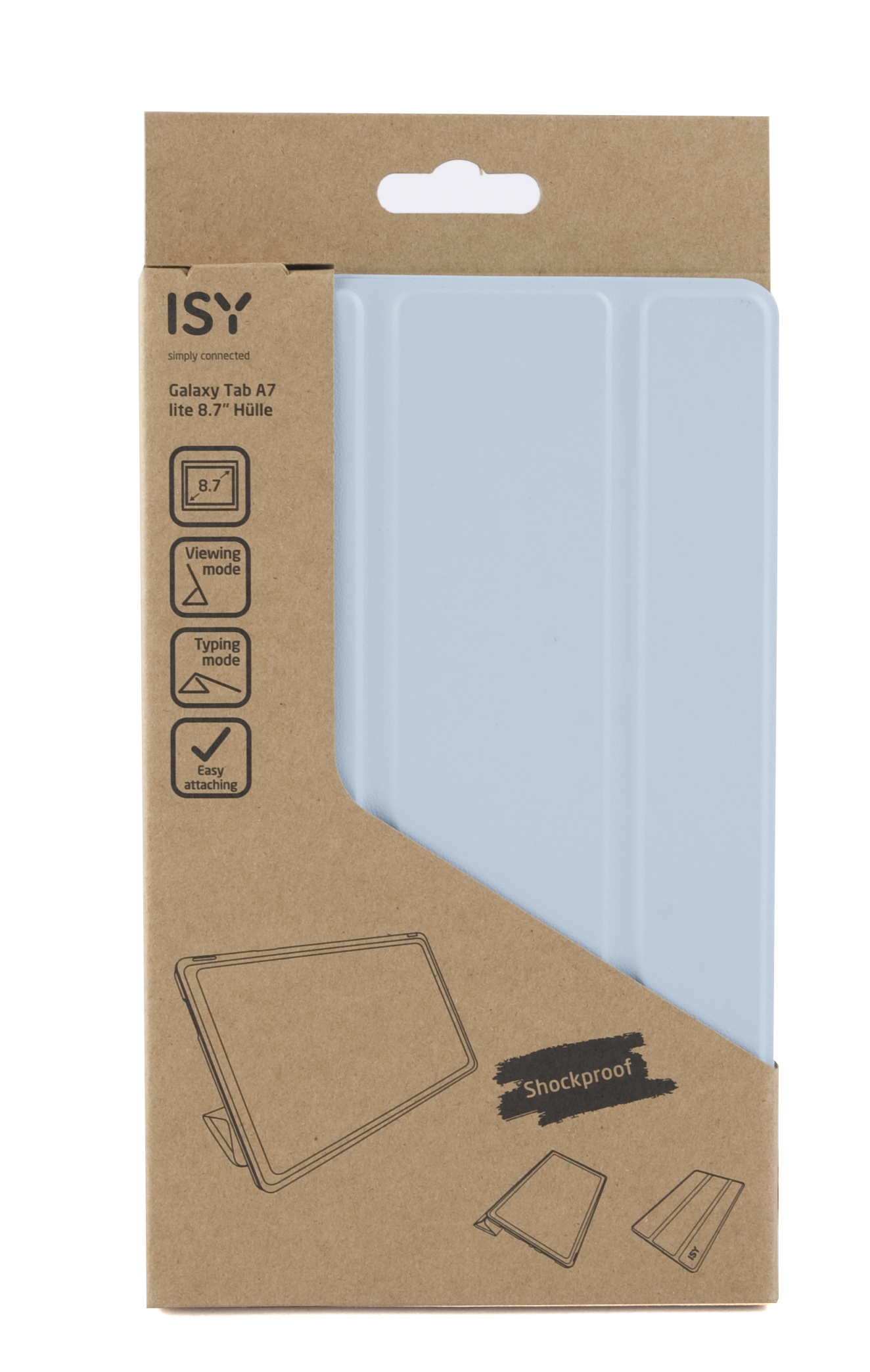 ISY ICT-2100-BL, Bookcover, Galaxy lite Tab 8.7\