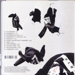 Die Rückseite einer CD-Hülle mit Text, einschließlich Songtiteln und einem Barcode.