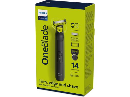 PHILIPS OneBlade Pro 360 Visage + Corps QP6541/15 - Tondeuse à barbe (Vert/noir)