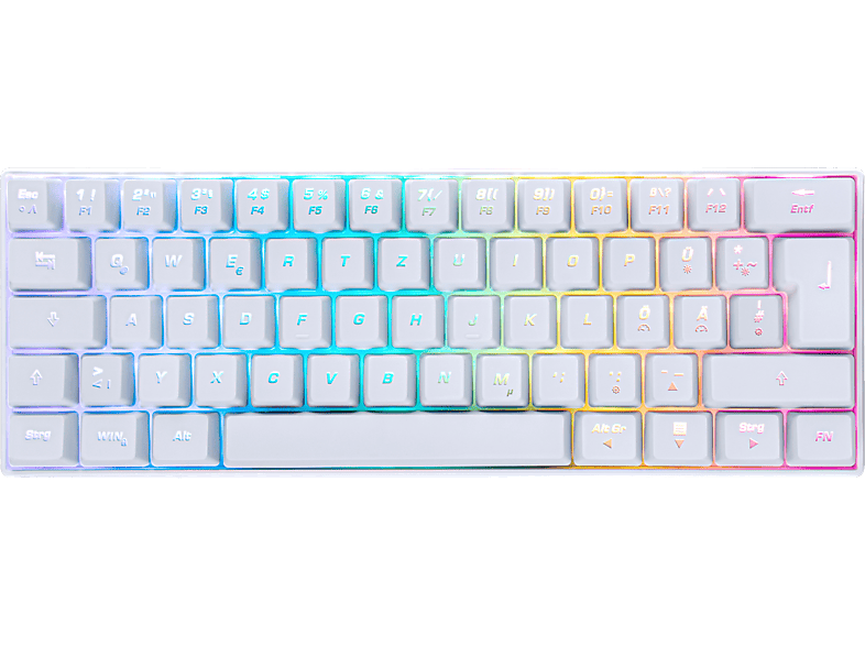 ISY IGK-5000-WT Mini Size, Tastatur kabelgebunden, , Mechanisch, Gaming Weiß