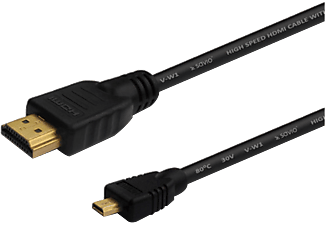 SAVIO micro HDMI - HDMI v1.4 összekötő kábel, 2 méter (CL-40)