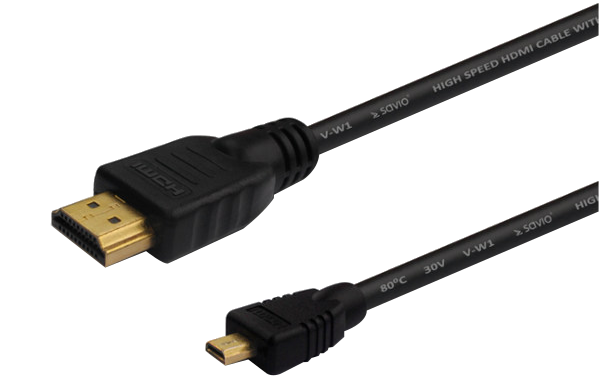 SAVIO micro HDMI - v1.4 összekötő kábel, 1 méter (CL-39)