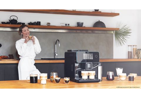 Cecotec Cafetera Superautomática con Molinillo Power Matic-ccino 8000 Touch  Serie Nera S. 1400 W, Pantalla Táctil, Sistema All Capuccino y Café