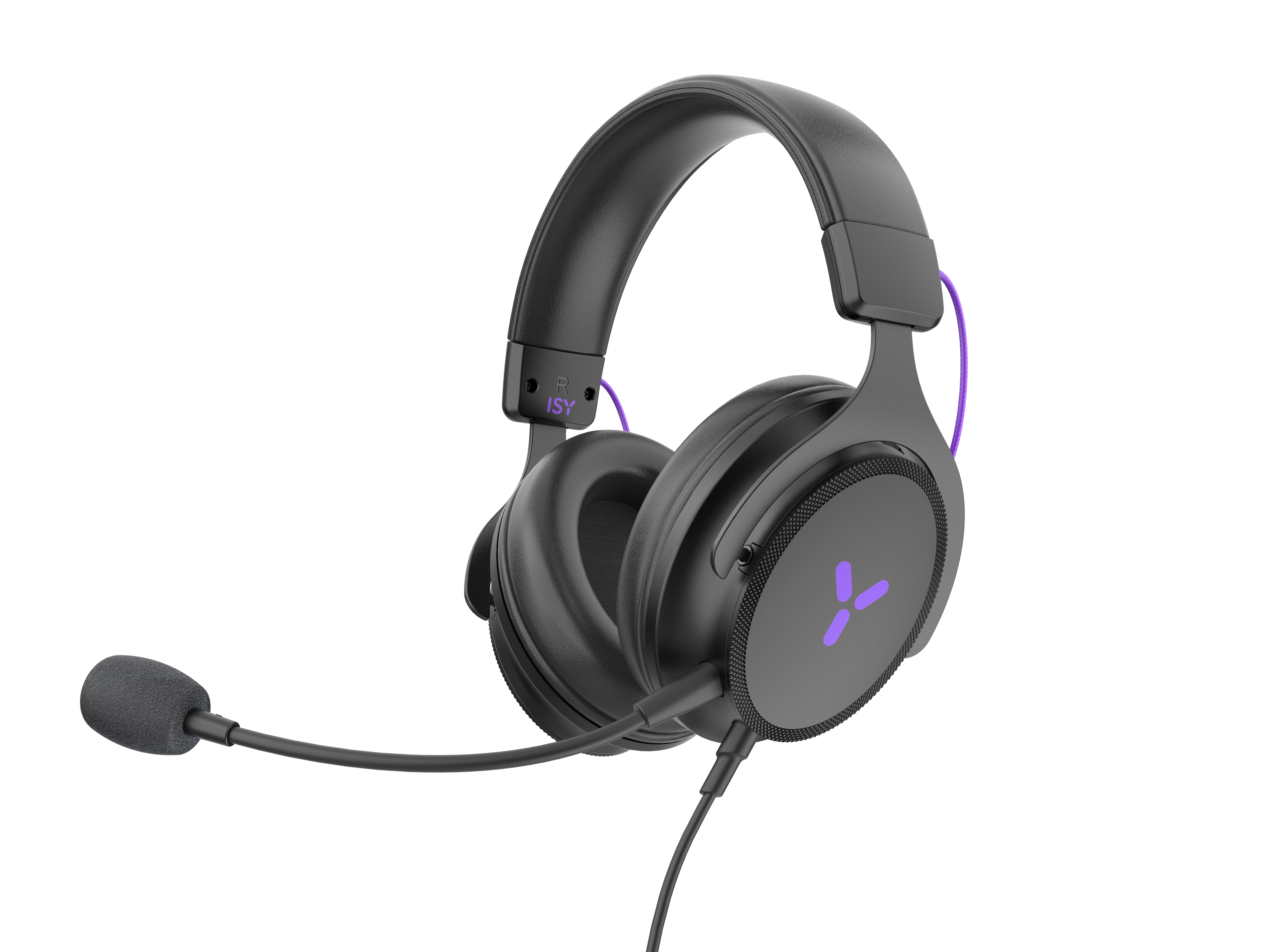 Headset IGH-2000, Schwarz Over-ear Gaming ISY