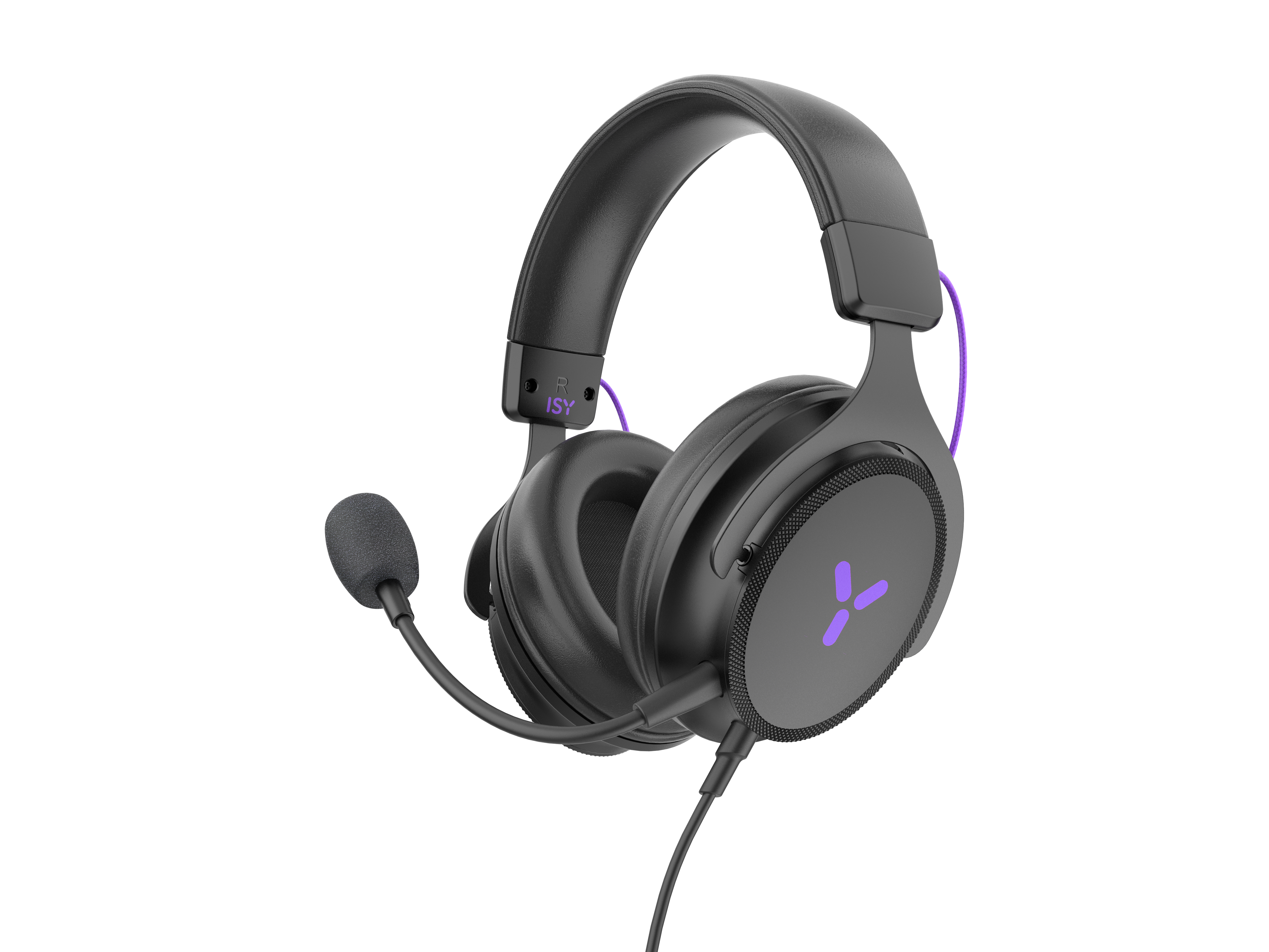 Headset IGH-2000, Schwarz Over-ear Gaming ISY