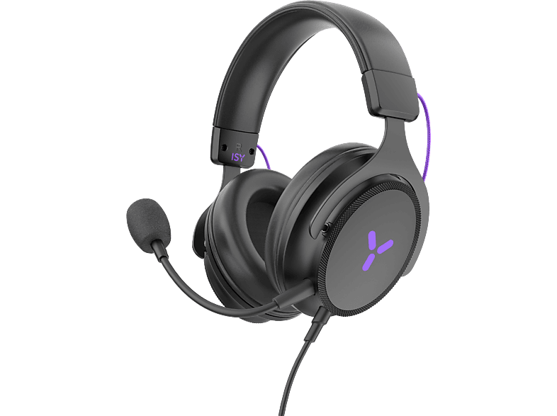 ISY IGH-2000, Over-ear Gaming Headset Schwarz | Gaming Headsets