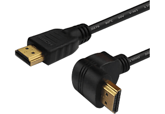 SAVIO HDMI - HDMI v2.0 kábel, 90 fokos csatlakozó, 1,5 méter (CL-108)