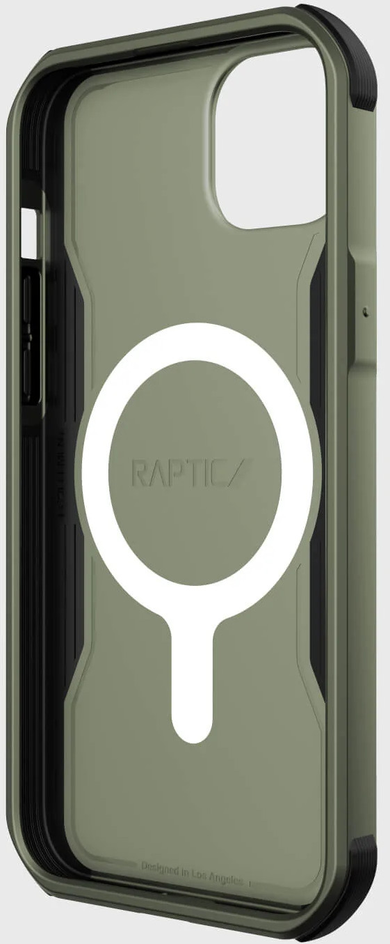 RAPTIC Cover Fort Built pour MagSafe iPhone 14 Plus Vert (493628)