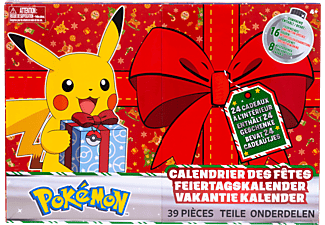JAZWARES Calendrier des fêtes Pokémon - ensemble de figurines à collectionner (Multicolore)