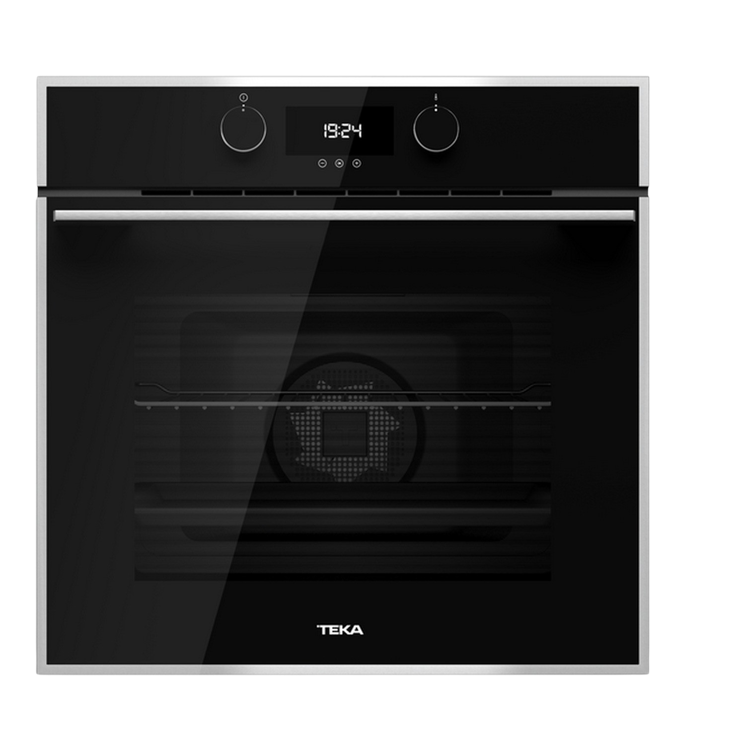 Horno - Teka Teka HLB 830, 2593 W, Pantalla táctil, TermoSonda, Puerta dos cristales, Negro/Inox