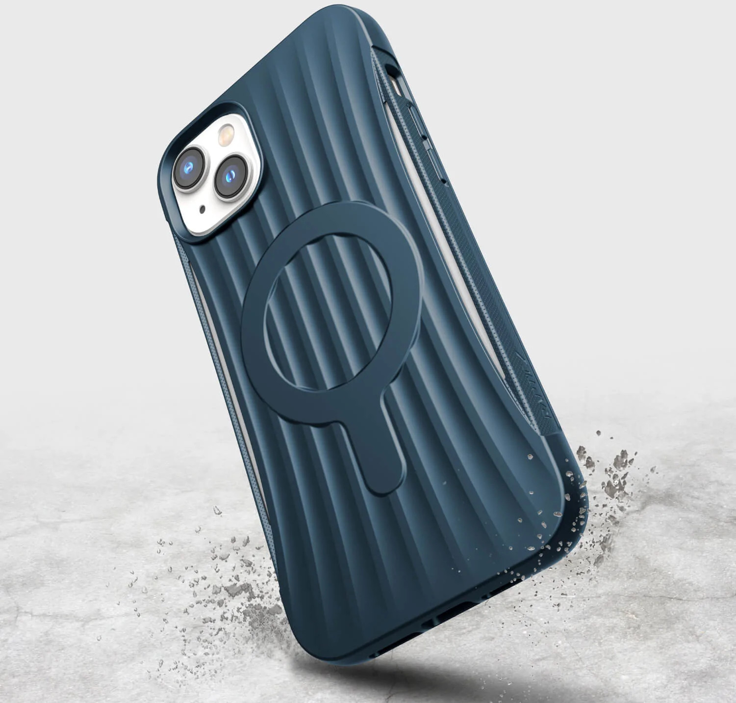 RAPTIC Cover Clutch MagSafe iPhone 14 Plus Bleu (493284)
