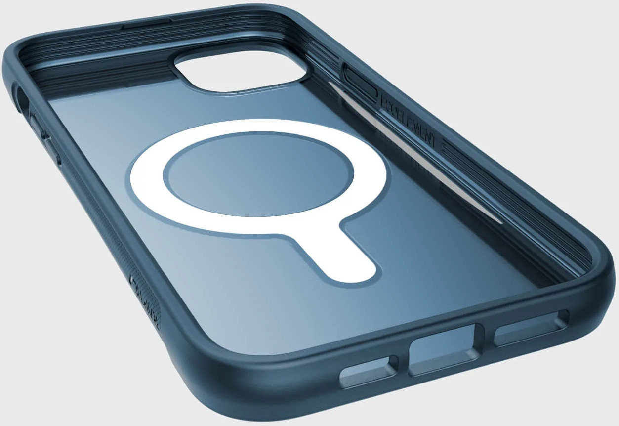 RAPTIC Cover Clutch MagSafe iPhone 14 Bleu (493222)