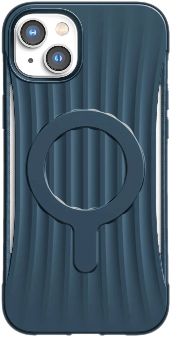 RAPTIC Cover Clutch MagSafe iPhone 14 Bleu (493222)