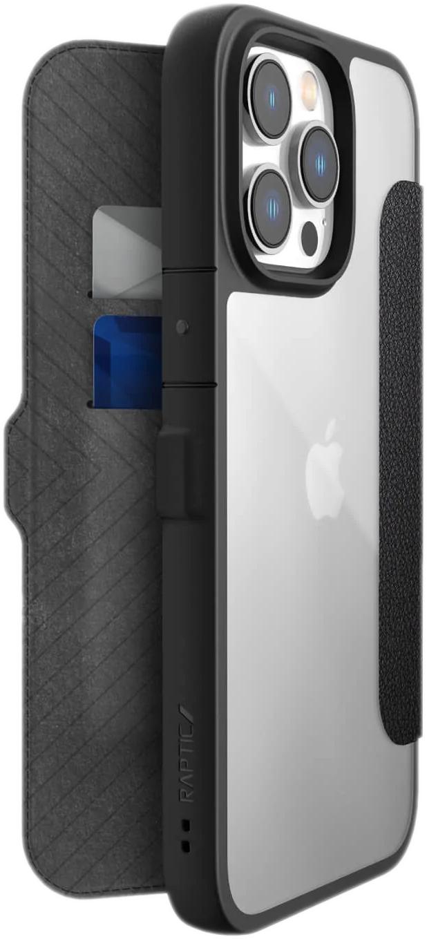 RAPTIC Flip cover Urban Folio iPhone 14 Pro Max Noir (493833)