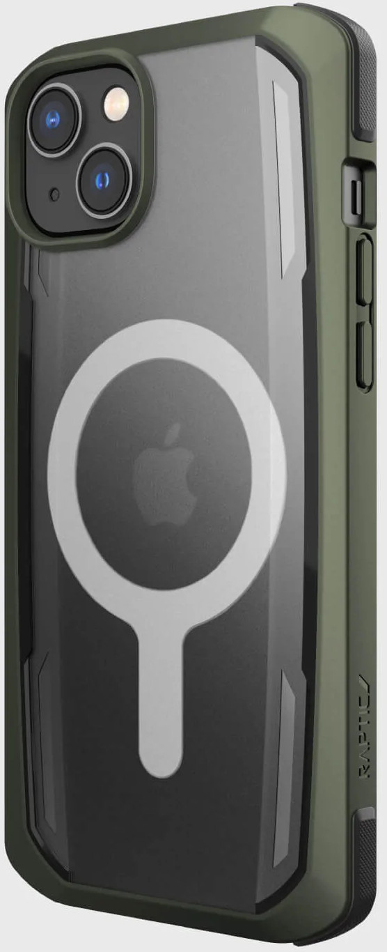 RAPTIC Cover Secure built for MagSafe iPhone 14 Plus Vert (493390)