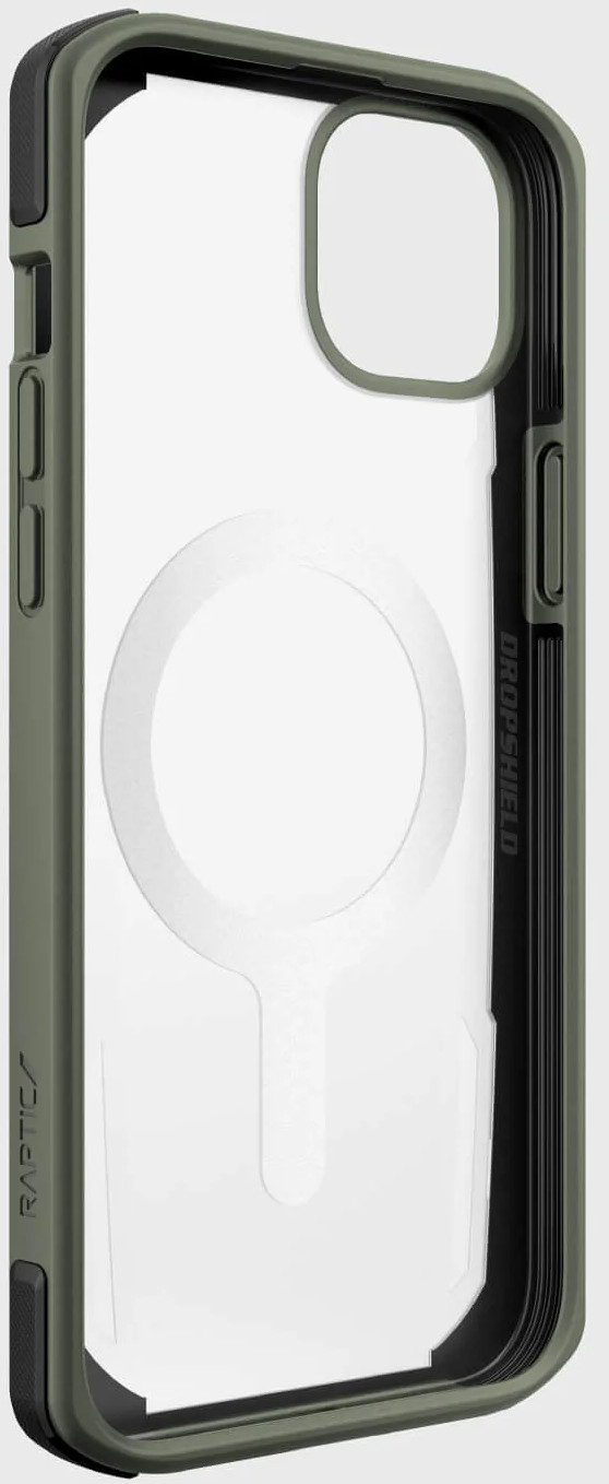 RAPTIC Cover Secure built for MagSafe iPhone 14 Plus Vert (493390)