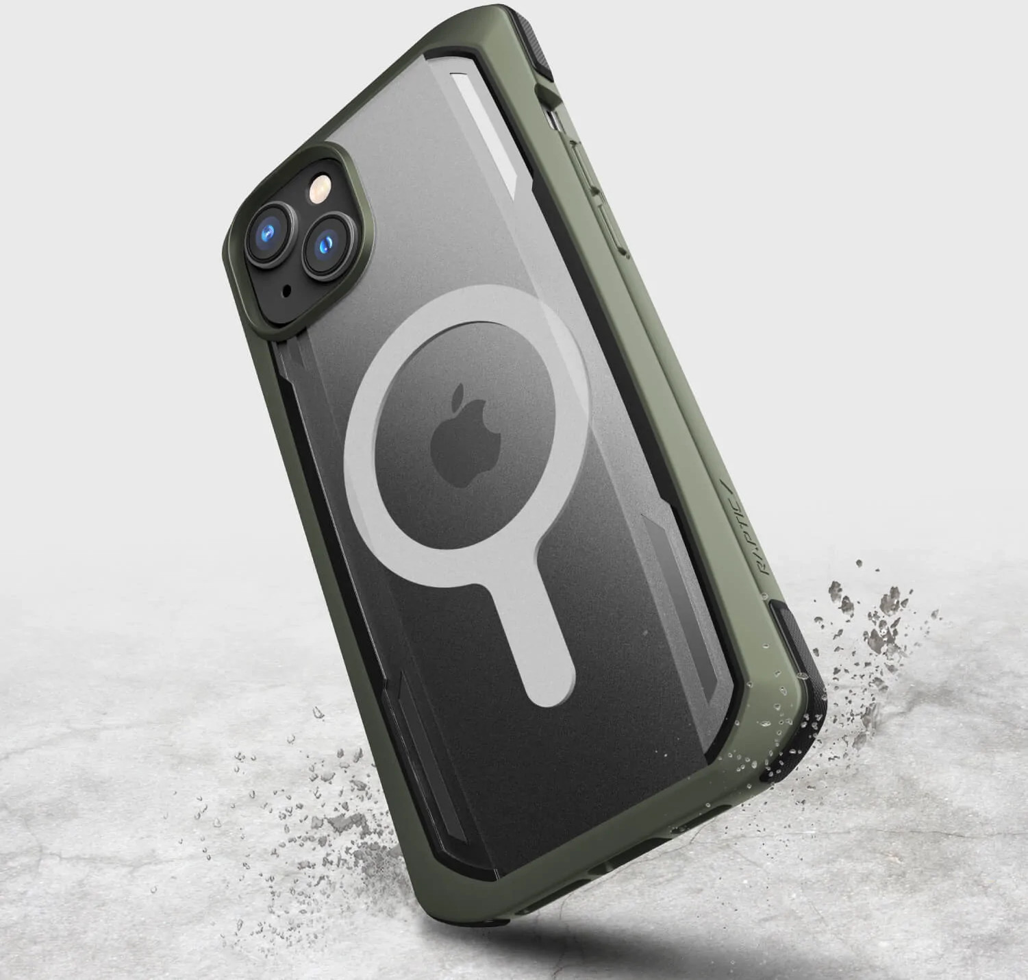 RAPTIC Cover Secure built for MagSafe iPhone 14 Plus Vert (493390)