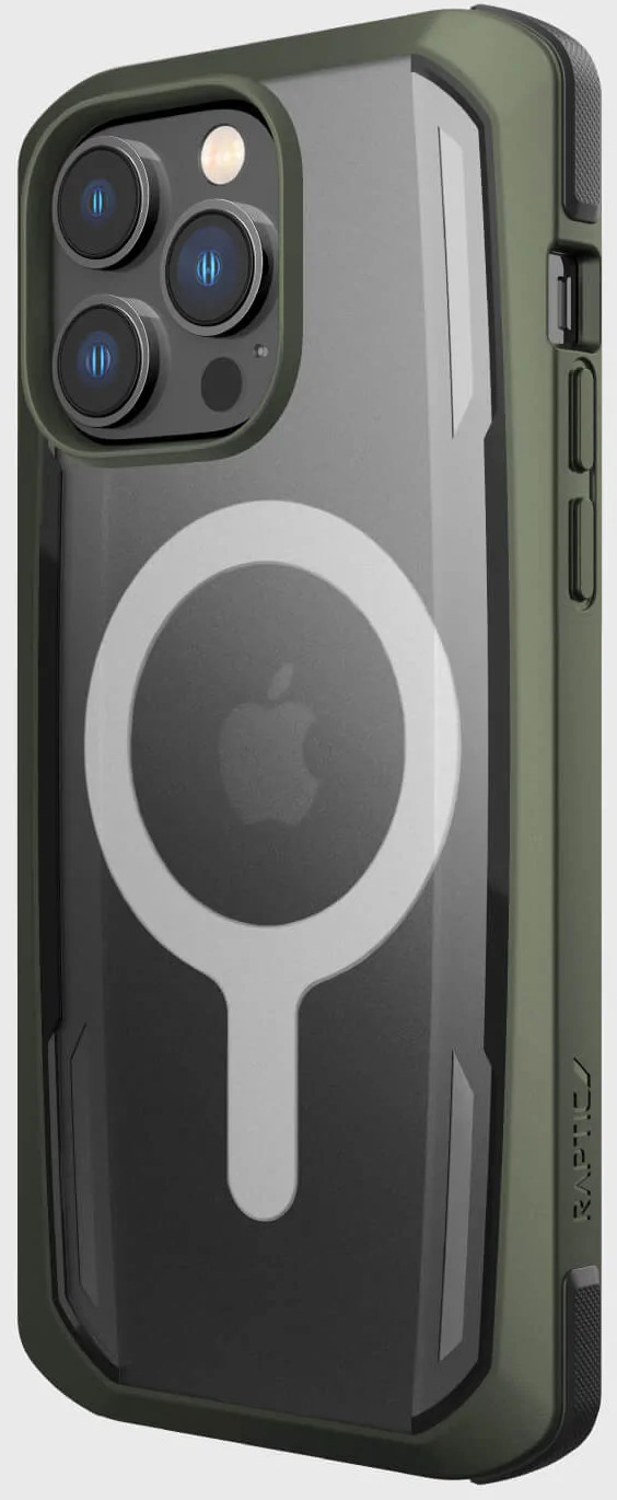 RAPTIC Cover Secure built for MagSafe iPhone 14 Pro Vert (493369)