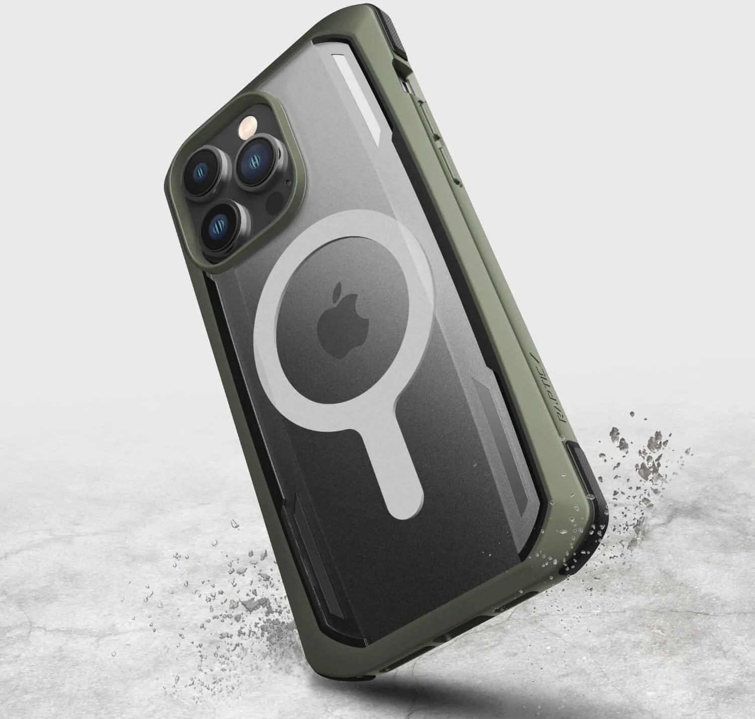 RAPTIC Cover Secure built for MagSafe iPhone 14 Pro Vert (493369)